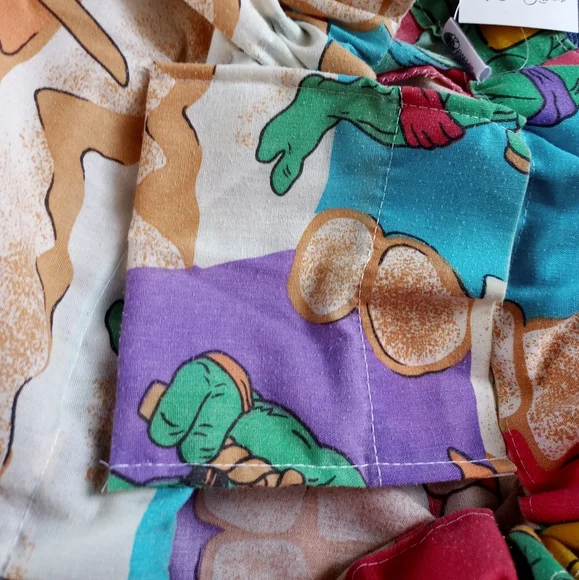 Custom Reworked Vintage 1988 Teenage Mutant Ninja Turtles Bennygonia Shorts - Picture 5 of 7